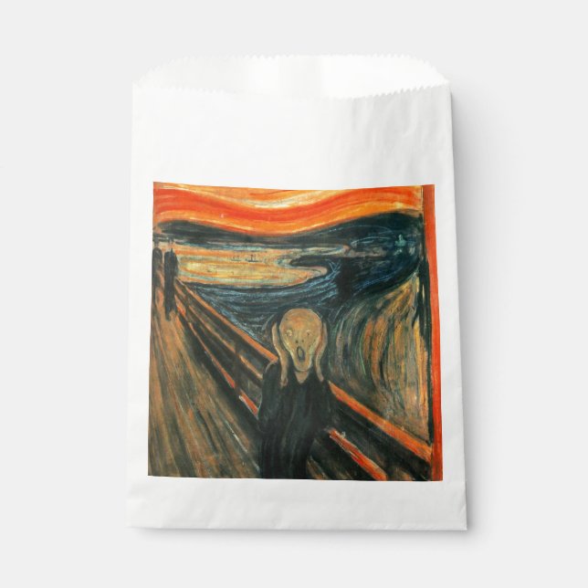 The Scream Edvard Munch Modern Expressionist Art Favour Bags (Front)