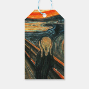 The Scream Edvard Munch Modern Expressionist Art Gift Tags