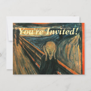 The Scream Edvard Munch Modern Expressionist Art Invitation