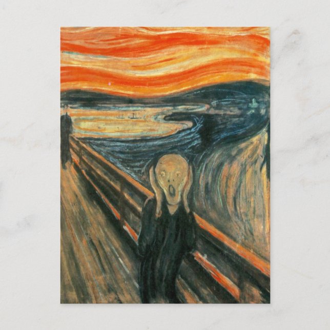 The Scream Edvard Munch Modern Expressionist Art Postcard (Front)