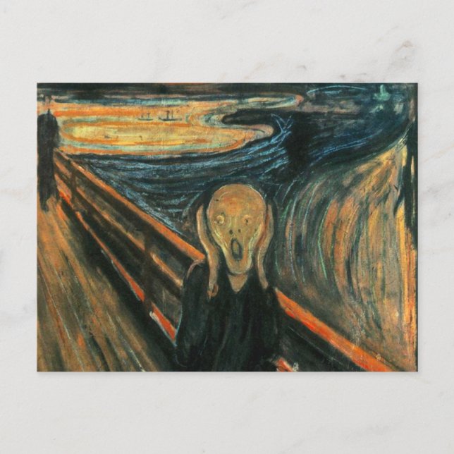 The Scream Edvard Munch Modern Expressionist Art Postcard (Front)