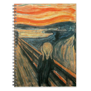 The Scream Edvard Munch Modern Expressionist Art Spiral Notebook