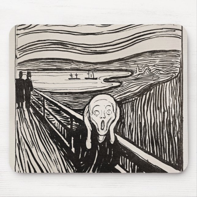 The Scream Edvard Munch Mouse Pad (Front)