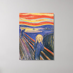 The Scream Edvard Munch (pastel 1895) High Quality Canvas Print