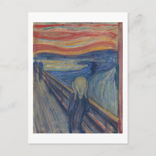 The Scream, Edvard Munch Postcard (Front)