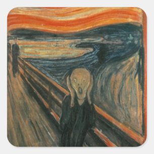 The Scream - Edvard Munch Square Sticker