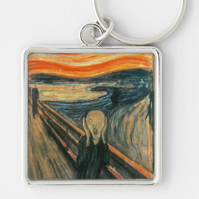 The Scream Edward Munch Screaming Key Ring (Front)