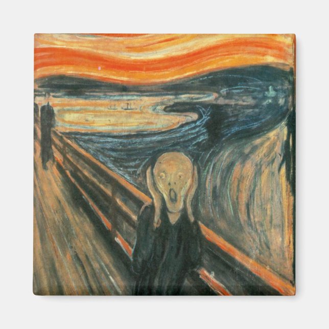 The Scream Edward Munch Screaming Magnet (Front)
