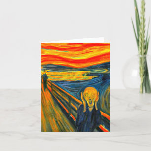 The Scream, Fine Art by Munch Holiday Card
