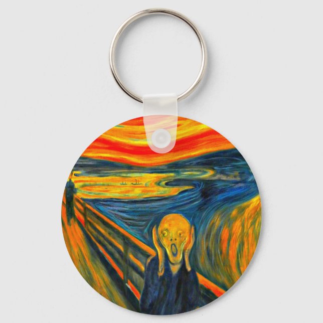 The Scream, Fine Art by Munch, Key Ring (Front)
