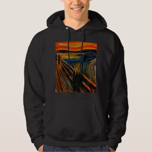 The Scream Fractal Painting Edvard Munch Hoodie