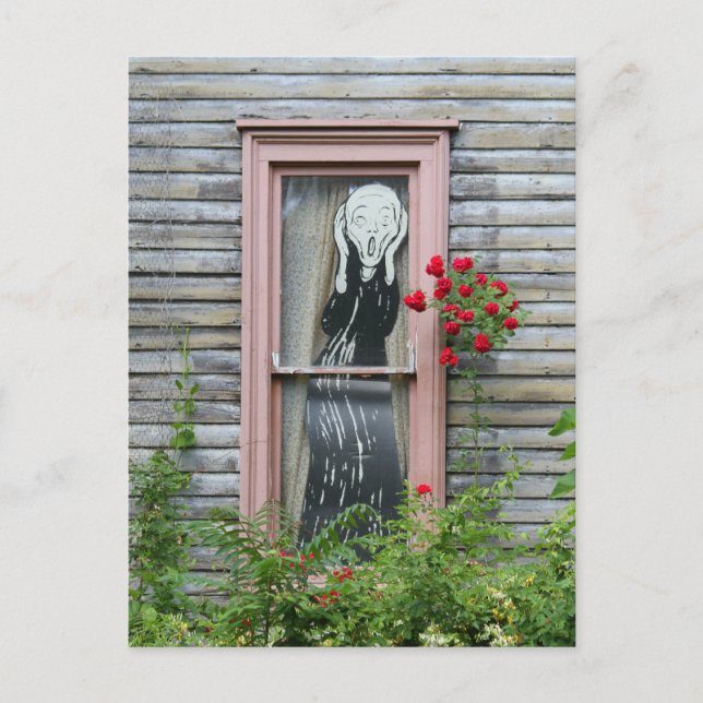 The Scream in a Window Postcard (Front)