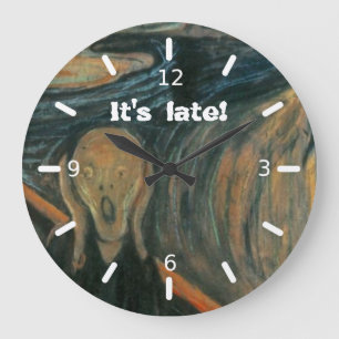 The Scream Large Clock