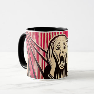 The Scream MUNCH BAUHAUS optical illusion style Mug