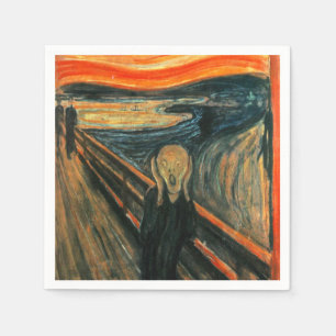 The Scream Munch Modern Art Abstract Napkin