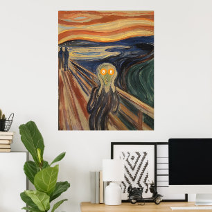 The Scream of Bitcoin (Munch)  Poster