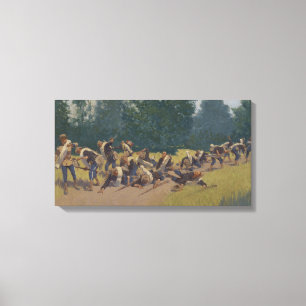 The Scream of Shrapnel at San Juan Hill Canvas Print
