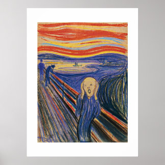 The Scream (pastel 1895) High Quality - Large Poster