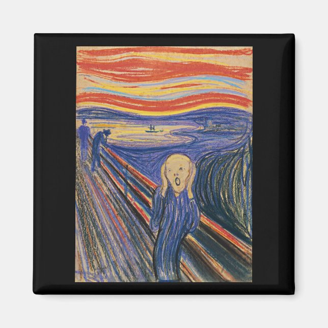 The Scream (pastel 1895) High Quality Magnet (Front)