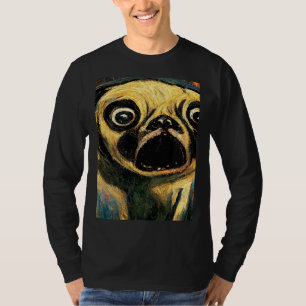 The Scream Pug Version Cute Dog T-Shirt