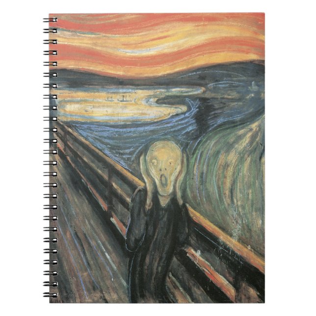 The Scream Spiral Notebook (Front)