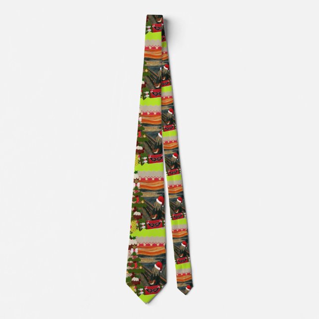 the scream ugly christmas tie (Front)