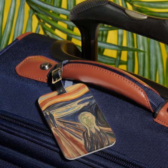 The Scream Vincent Van Gogh Luggage Tag (Front Insitu 1)
