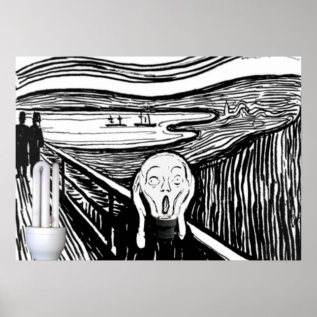 The Screaming Lightbulb Poster (Front)