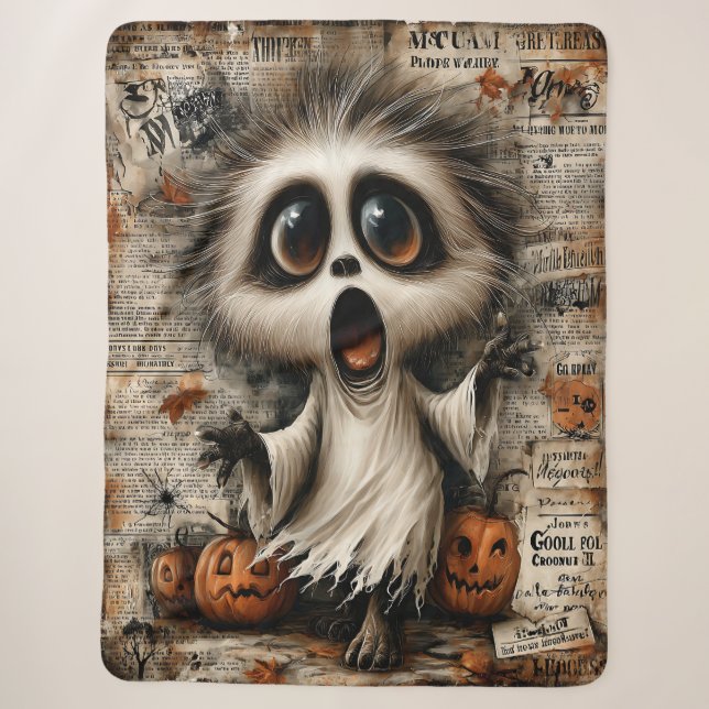 The Screaming Softness: A Howl Between Headlines Sherpa Blanket (Front)