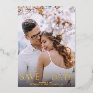 The Script V Modern 2 Photo Save the Date