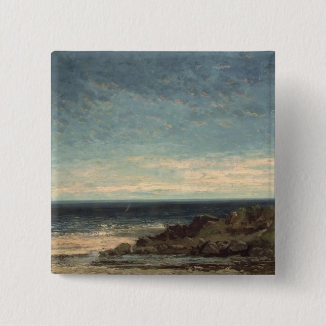 The Sea 15 Cm Square Badge (Front)