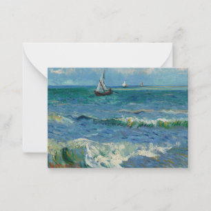 The Sea at Les Saintes Maries de la Mer Van Gogh Card