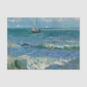 The Sea at Les Saintes Maries de la Mer Van Gogh Tissue Paper