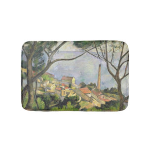 The Sea at l'Estaque, 1878 Bath Mat
