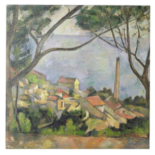 The Sea at l'Estaque, 1878 Tile