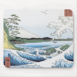 The Sea At Satta, Hiroshige, 1858 Mousepad