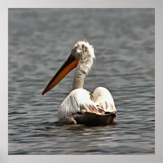 The Sea Breeze Blows The Pelican Where He Wants Poster