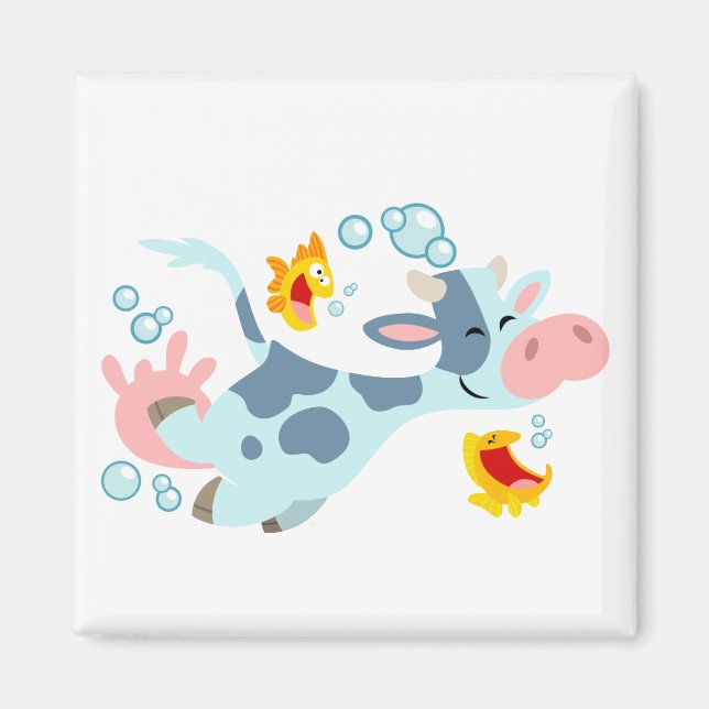 The Sea Cow and Fish Friends magnet (Front)