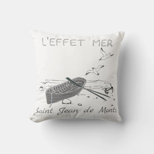 The sea effect - beach to customize cushion (Front)