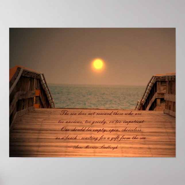The Sea Quotation- poster / print (Front)