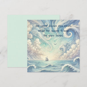 The Sea & Quote  Card