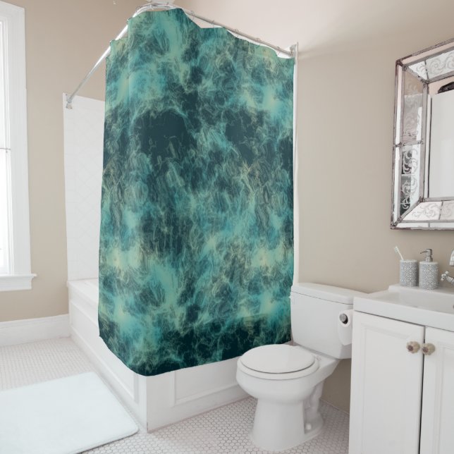 The Sea  Shower Curtain (In Situ)