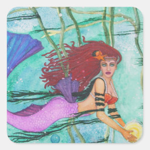 The Sea Sphere Square Sticker
