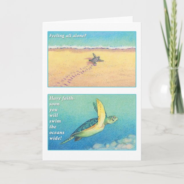 The Sea Turtle Greeting Card (Front)