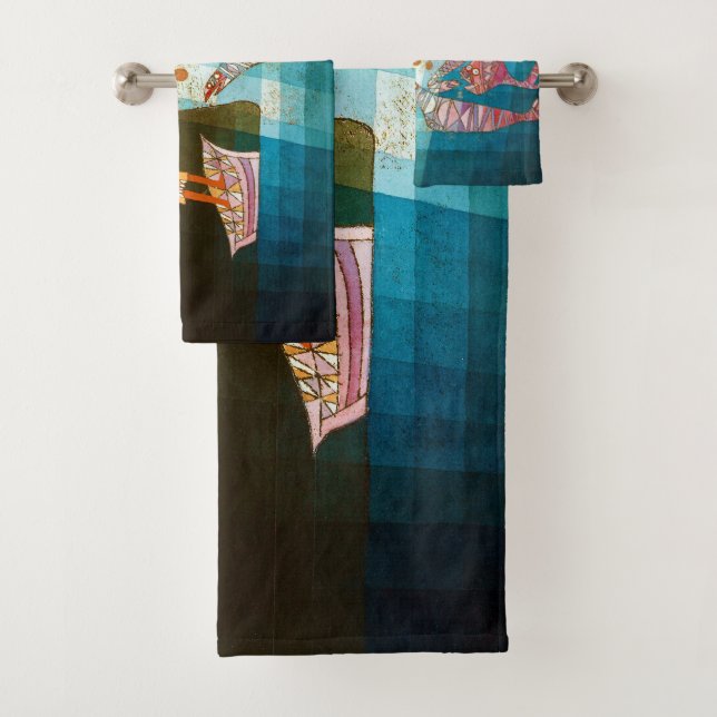 The Seafarers, Paul Klee Bath Towel Set (Insitu)