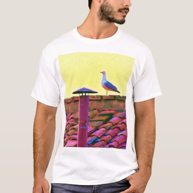 The seagull on an Afternoon of Conclave T-Shirt (Front)