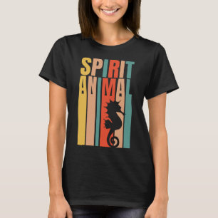 The Seahorse Is My Spirit Animal  Retro T-Shirt