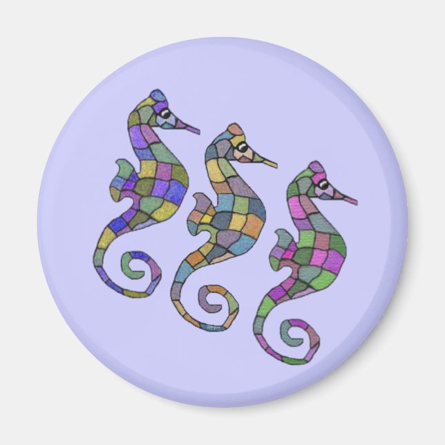 The Seahorse Rainbow Magnet (Front)