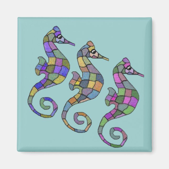 The Seahorse Rainbow Magnet (Front)