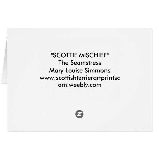 THE SEAMSTRESS (Back Horizontal)